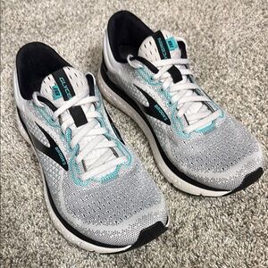 Brooks Glycerin Women's Gray and Teal Sneakers